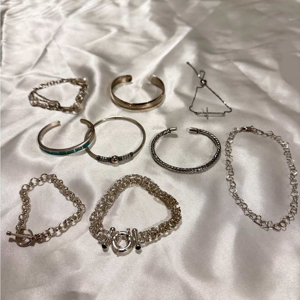 Sterling silver bracelet bundle